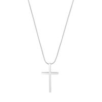 Stainless Steel Jewelry Necklace, 316L Stainless Steel, Cross, Vacuum Ion Plating, fashion jewelry & Unisex Approx 24 Inch 