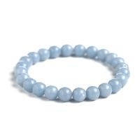 Gemstone Bracelets, Angelite, polished & for woman, skyblue Approx 7.48 Inch 