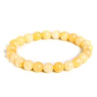 Pale Brown Jade Bracelet & for woman, yellow 