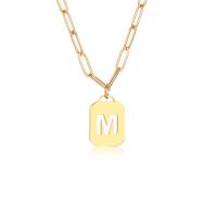 Stainless Steel Jewelry Necklace, 304 Stainless Steel, with 2.17inch extender chain, Vacuum Ion Plating, fashion jewelry & for woman, golden Approx 17.13 Inch 