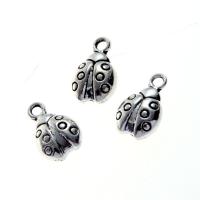 Zinc Alloy Jewelry Pendants, Ladybug, silver color 