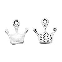 Zinc Alloy Crown Pendants, silver color plated, fashion jewelry, silver color 