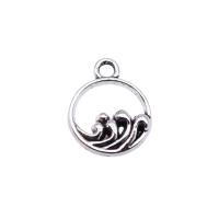 Zinc Alloy Jewelry Pendants, Round, silver color plated, fashion jewelry, silver color 