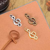 Musical Instrument Shaped Zinc Alloy Pendants, Music Note, plated, DIY & hollow 