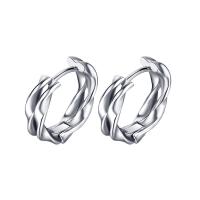 Stainless Steel Huggie Hoop Earring, 304 Stainless Steel, fashion jewelry & Unisex, original color 