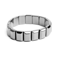Bracelets magnétiques de pierre gemme, Hématite, poli, unisexe & styles différents pour le choix, noire Environ 7.87 pouce, Vendu par PC
