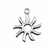 Zinc Alloy Jewelry Pendants, Sun, silver color plated, fashion jewelry, silver color 