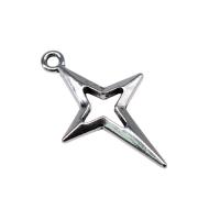 Zinc Alloy Star Pendant, silver color plated, fashion jewelry, silver color 
