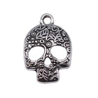 Zinc Alloy Skull Pendants, silver color plated, fashion jewelry, silver color 