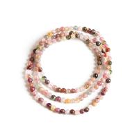 Tourmaline Bracelet, three layers & for woman, multi-colored, 4mm Approx 20.77 Inch 