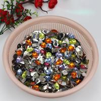 Perles de verre mixte, DIY, couleurs mélangées, Vendu par sac