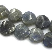 Labradorite Beads, Heart, DIY & faceted, grey, 10mm Approx 39 cm 