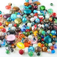 Handgefertigte Lampwork Perlen, Gießerei, DIY, gemischte Farben, 6-20mm, verkauft von Tasche