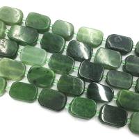 Jaspis Stein Perlen, mit Seedbead, DIY, grün, 10x14mm, Länge:ca. 39 cm, verkauft von Strang