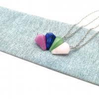 Gemstone Necklaces, Natural Stone, with 1.97Inch extender chain, Conical & for woman Approx 18.9 Inch 