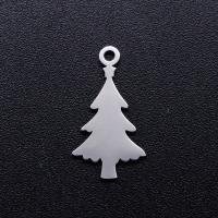 Stainless Steel Jewelry Charm, 201 Stainless Steel, Christmas Tree, Vacuum Ion Plating, fashion jewelry & polished & DIY 