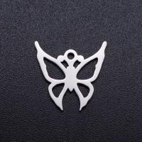Stainless Steel Animal Pendants, 201 Stainless Steel, Butterfly, Vacuum Ion Plating, fashion jewelry & polished & DIY 