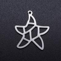 Stainless Steel Hollow Pendant, 201 Stainless Steel, Star, Vacuum Ion Plating, fashion jewelry & polished & DIY 