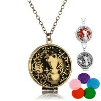 Zinc Alloy Perfume Locket Necklace, Bear, plated, oval chain & for woman & hollow Approx 23.6 Inch 