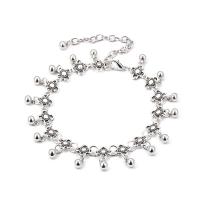 Zinc Alloy Anklet, with 1.95 inch extender chain, platinum color plated, for woman Approx 9.05 Inch 