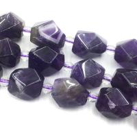 Natural Amethyst Beads, with Seedbead, DIY & faceted, purple Approx 39 cm 