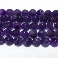 Natürliche Amethyst Perlen, DIY & facettierte, violett, 12-13mm, Länge:ca. 39 cm, verkauft von Strang