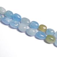 Aquamarin Perlen, Klumpen, DIY, blau, Länge:ca. 39 cm, verkauft von Strang