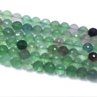 Fluorit Perlen, Buntes Fluorit, rund, DIY & facettierte, gemischte Farben, Länge:ca. 39 cm, verkauft von Strang