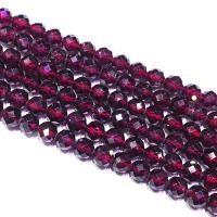 Natural Garnet Beads, Round, DIY & faceted, red, 5mm Approx 39 cm 