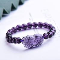 Amethyst Bracelet, Fabulous Wild Beast, Unisex, purple, 10mm Approx 19 cm 