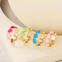 Enamel Zinc Alloy Finger Ring, plated, fashion jewelry & for woman 22mm 