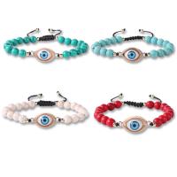 Gemstone Bracelets, Natural Stone, with Alloy & Nylon, Adjustable & for woman 8mm cm 