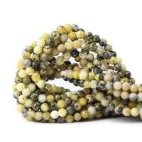Synthetische Türkis Perlen, rund, DIY & verschiedene Größen vorhanden, gelb, verkauft von Strang