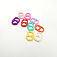 Acrylic Linking Ring, polished, DIY, mixed colors Approx 