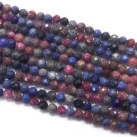 Gemischte Edelstein Perlen, rund, poliert, DIY & verschiedene Größen vorhanden & facettierte, gemischte Farben, Länge:15.35 ZollInch, verkauft von Strang