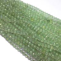 Prehnit-Perlen, Prehnit, rund, DIY & verschiedene Größen vorhanden & facettierte, grün, Länge:15.35 ZollInch, verkauft von Strang