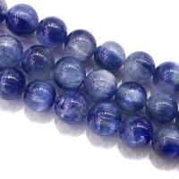 perles de disthène bleu, Rond, poli, DIY & normes différentes pour le choix, bleu .353 pouce, Vendu par brin