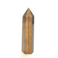 Tiger Eye Point Decoration, polished, mixed colors, 5-12cm 