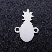 Stainless Steel Charm Connector, 201 Stainless Steel, Pineapple, Vacuum Ion Plating, fashion jewelry & DIY & Unisex 