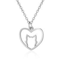 Stainless Steel Jewelry Necklace, 201 Stainless Steel, Heart, Vacuum Ion Plating, fashion jewelry & Unisex cm 