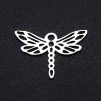 Stainless Steel Animal Pendants, 201 Stainless Steel, Dragonfly, Vacuum Ion Plating, fashion jewelry & DIY & Unisex 
