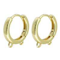 Brass Huggie Hoop Earring, gold color plated 