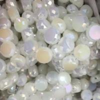 Perles de cristal rondelle, DIY & imitation porcelaine & facettes, plus de couleurs à choisir Environ 38 cm Vendu par brin