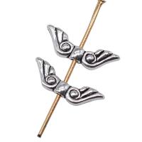 Zink-Legierung -Engels-Flügel Beads, Zinklegierung, Engel, Flügel,, plattiert, DIY, keine, 16x5mm, verkauft von PC
