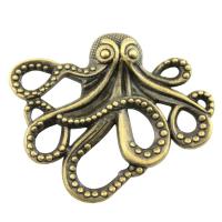 Zinc Alloy Animal Pendants, Octopus, plated 