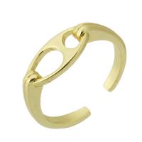 metal Anillo de dedo Cuff, chapado en color dorado, Joyería & Bricolaje, dorado, 7x2mm, tamaño:7.5, Vendido por UD