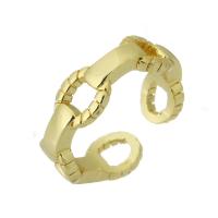 Brass Cuff Finger Ring, gold color plated, fashion jewelry & DIY, golden, 6mm, US Ring .5 