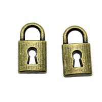 Zinc Alloy Lock Pendants, plated, vintage & Unisex 