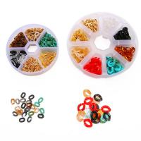 Set de perles Bracelet bricolage, Acrylique, avec Boîte en plastique & alliage de zinc, Placage de couleur d'or, DIY, plus de couleurs à choisir, Vendu par boîte