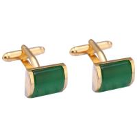 Brass Cufflinks, Square, gold color plated, for man 